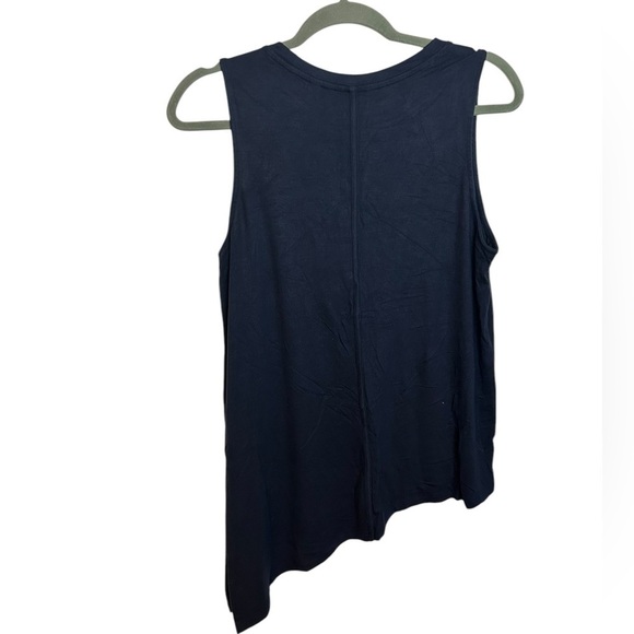 Athleta Navy Blue Cloudlight Asym Side Tie Tank - Picture 3 of 7